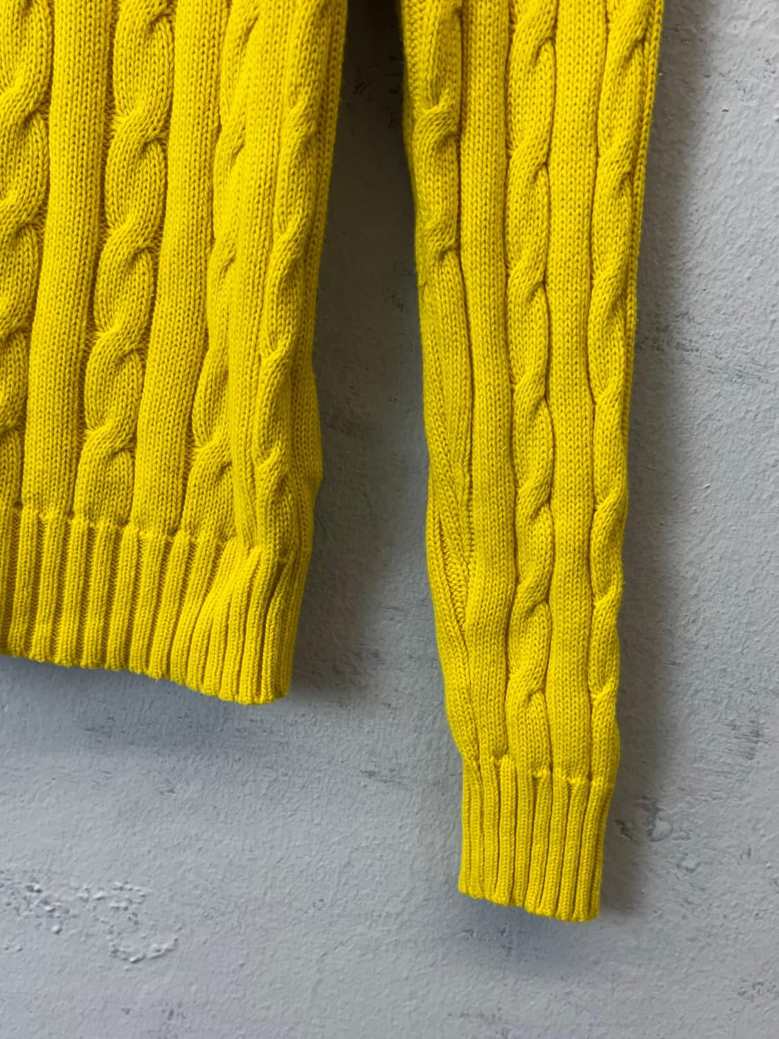 폴로랄프로렌 옐로우 케이블 니트 상품이미지4