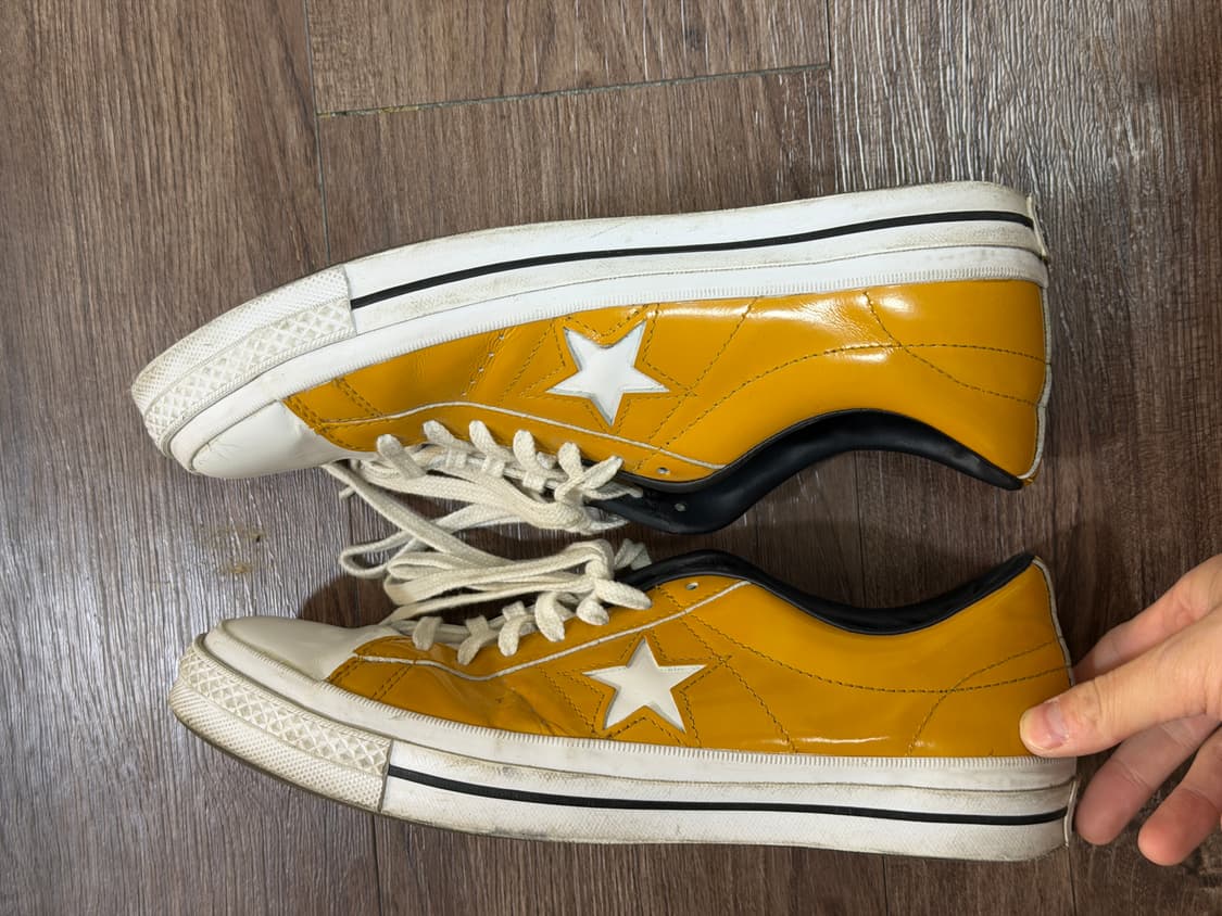 컨버스 원스타 레더 옐로우 280mm  상품이미지3