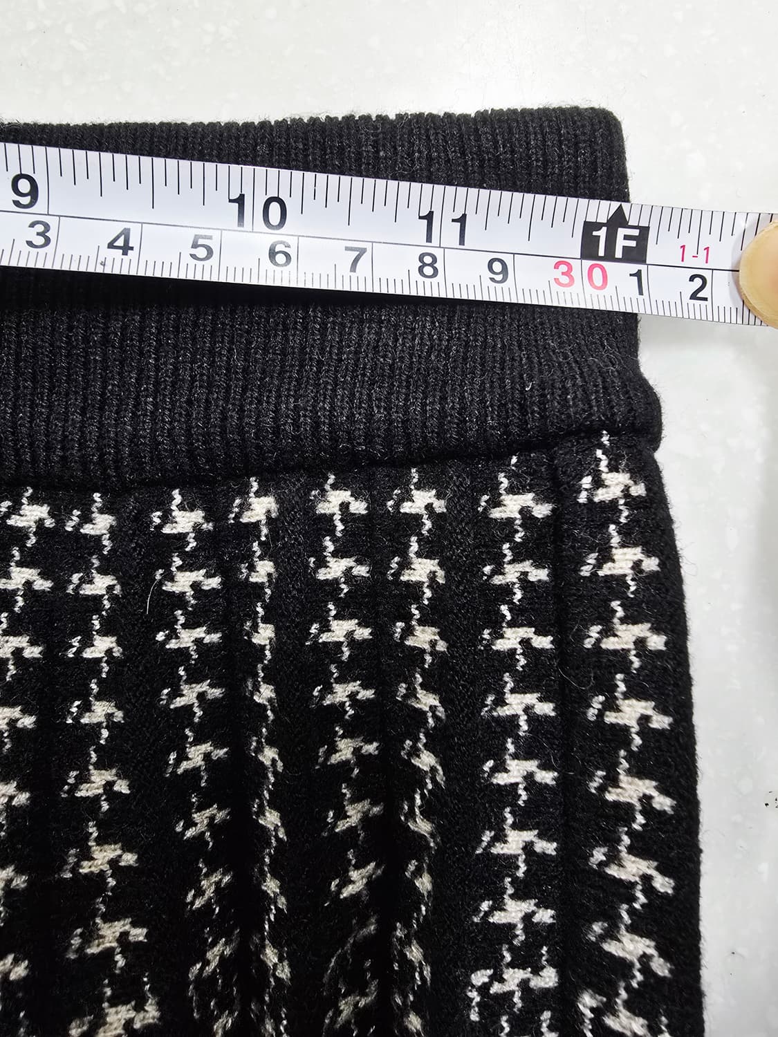 JJ지고트 하운드투스 체크 니트플리츠 스커트 상품이미지7