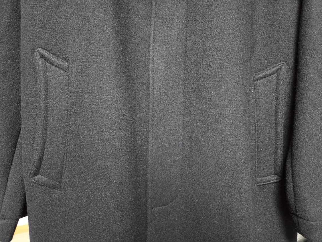 [S] 언어펙티드 오버사이즈드 싱글 코트 블랙 상품이미지4