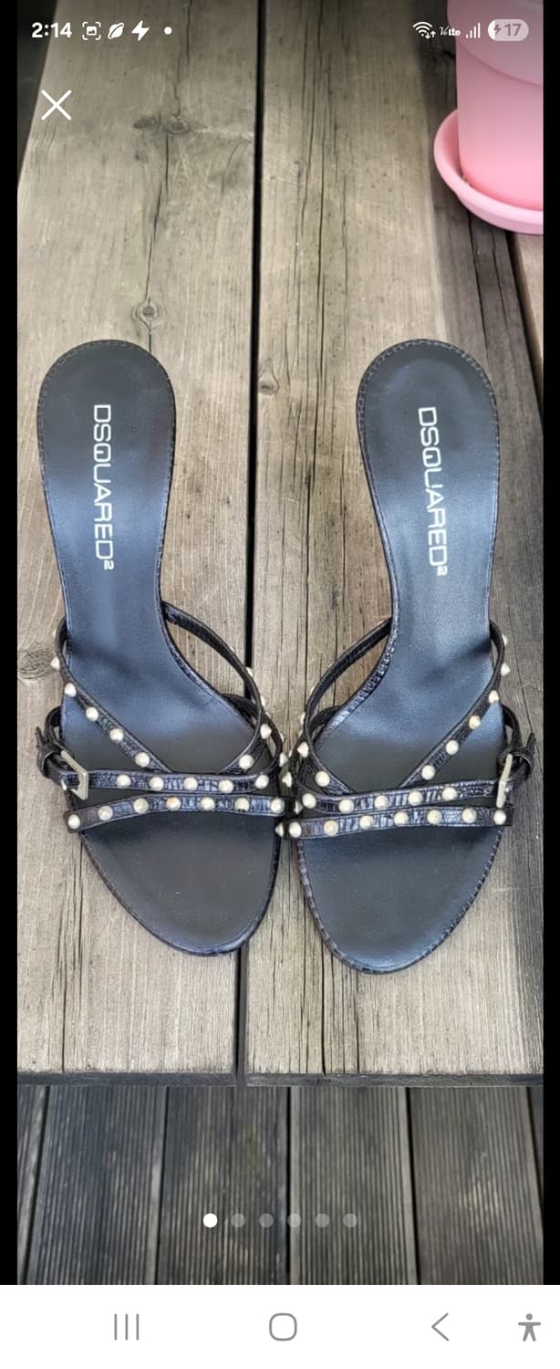 DSQUARED2 리얼가죽 스터드 힐 36 상품이미지1