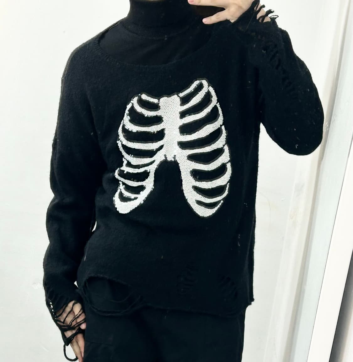 WILDFOX 본 그런지 니트 상품이미지2