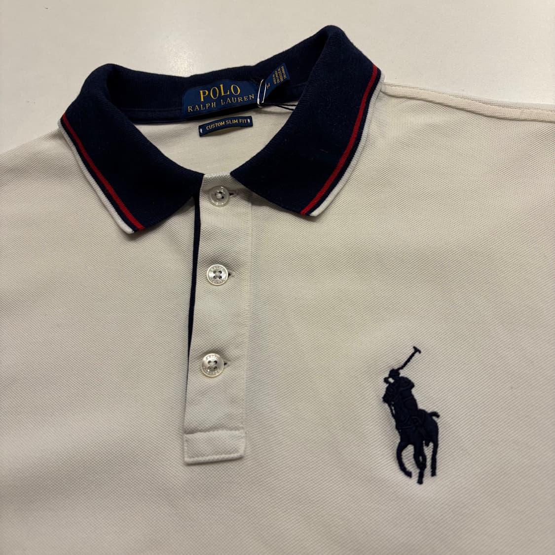 [M] 폴로 랄프로렌 커스텀 슬림핏 카라 반팔 티셔츠 C437 상품이미지3