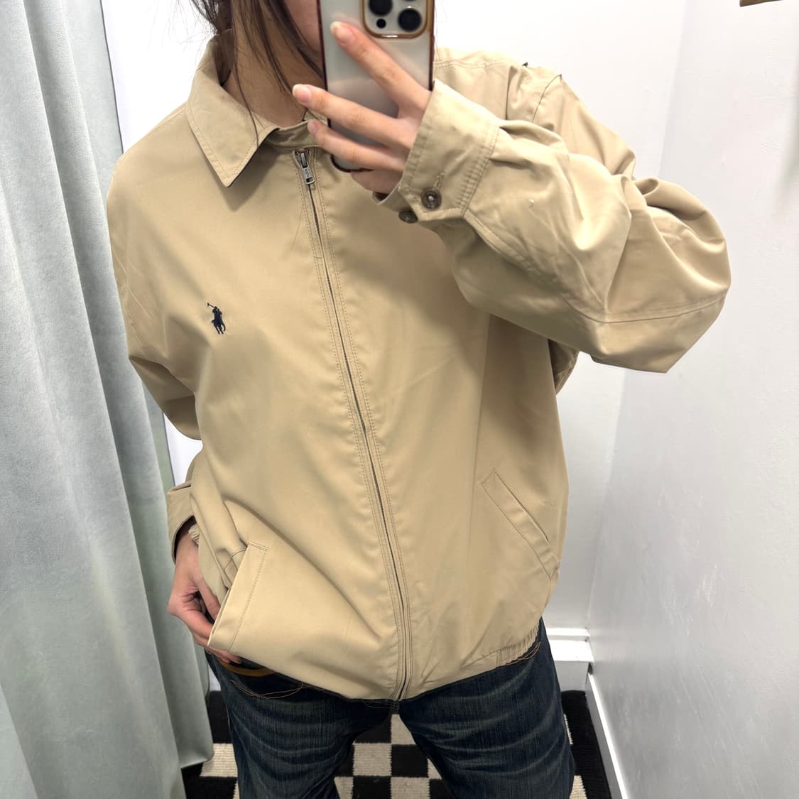 폴로 베이지 바이스윙 자켓 상품이미지3