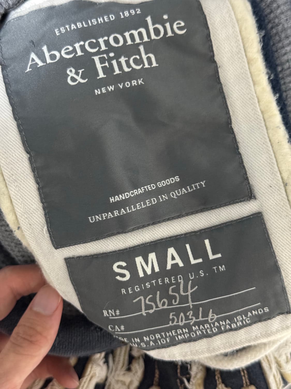 [S] 아베크롬비 빈티지 후드 네이비 상품이미지3