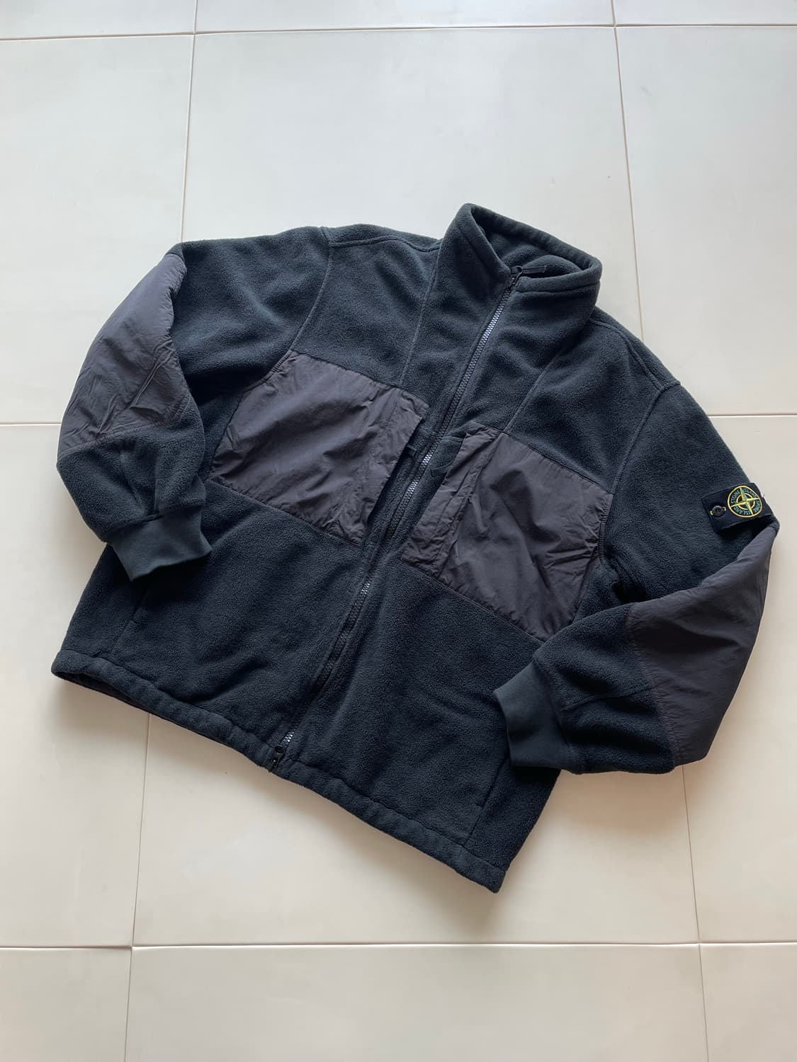 스톤아일랜드 플리스 후리스 자켓 점퍼 xl 블랙 상품이미지1