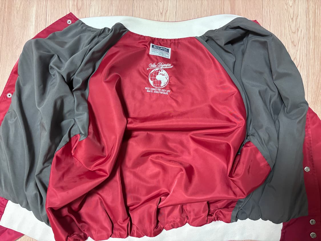 스컬프터 스타디움 자켓 버건디 상품이미지3