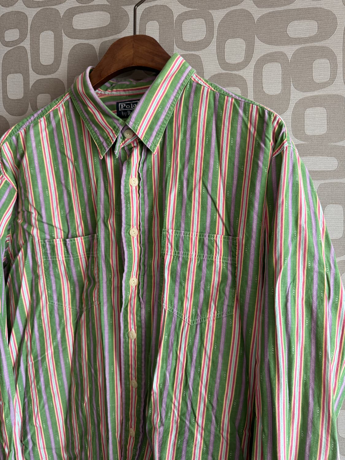 Ralph Lauren 폴로 랄프로렌 빈티지 스트라이프 셔츠 XXL 상품이미지2