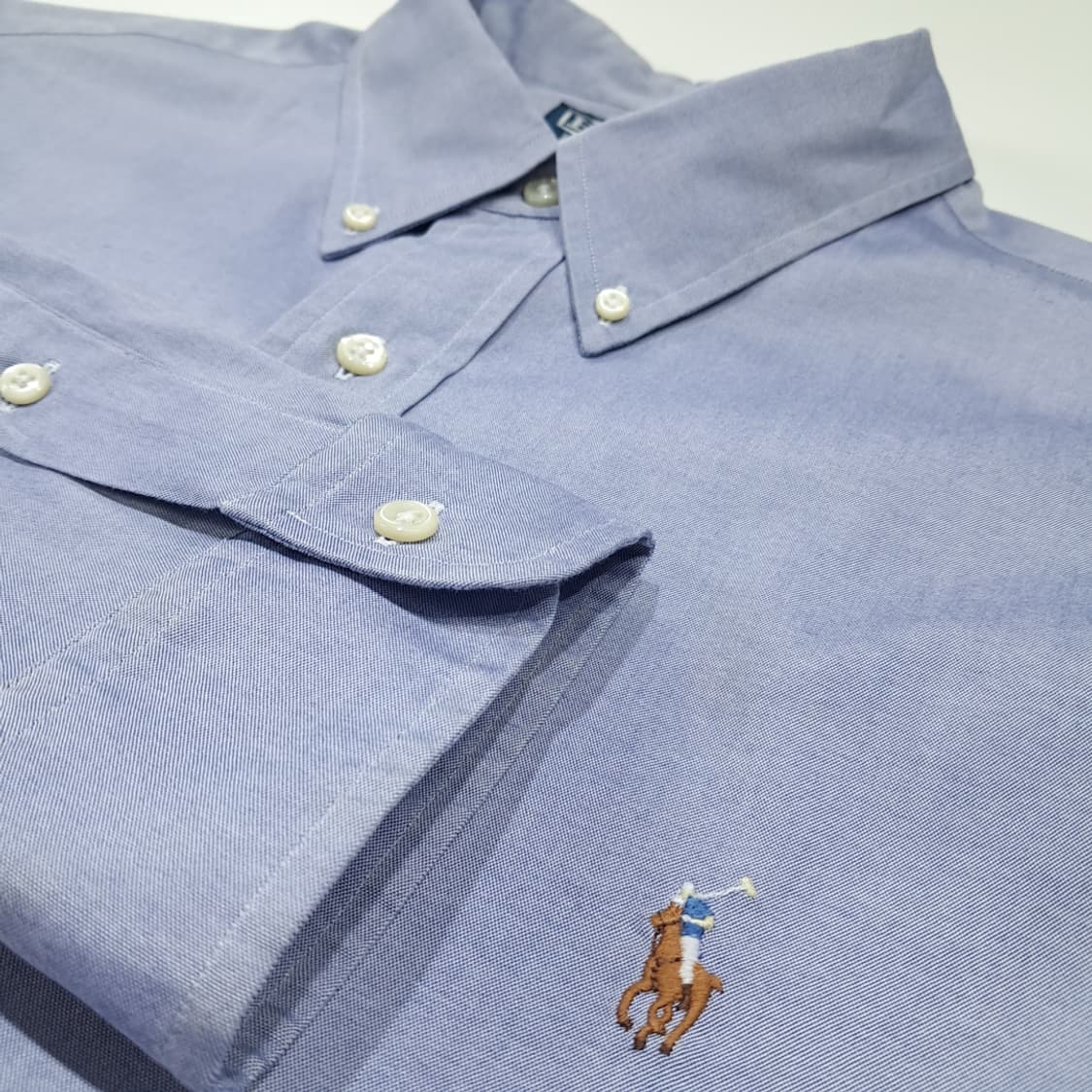 CL898 XL 폴로 00s 멀티포니 클래식 블루 드레스 셔츠 남방 상품이미지4
