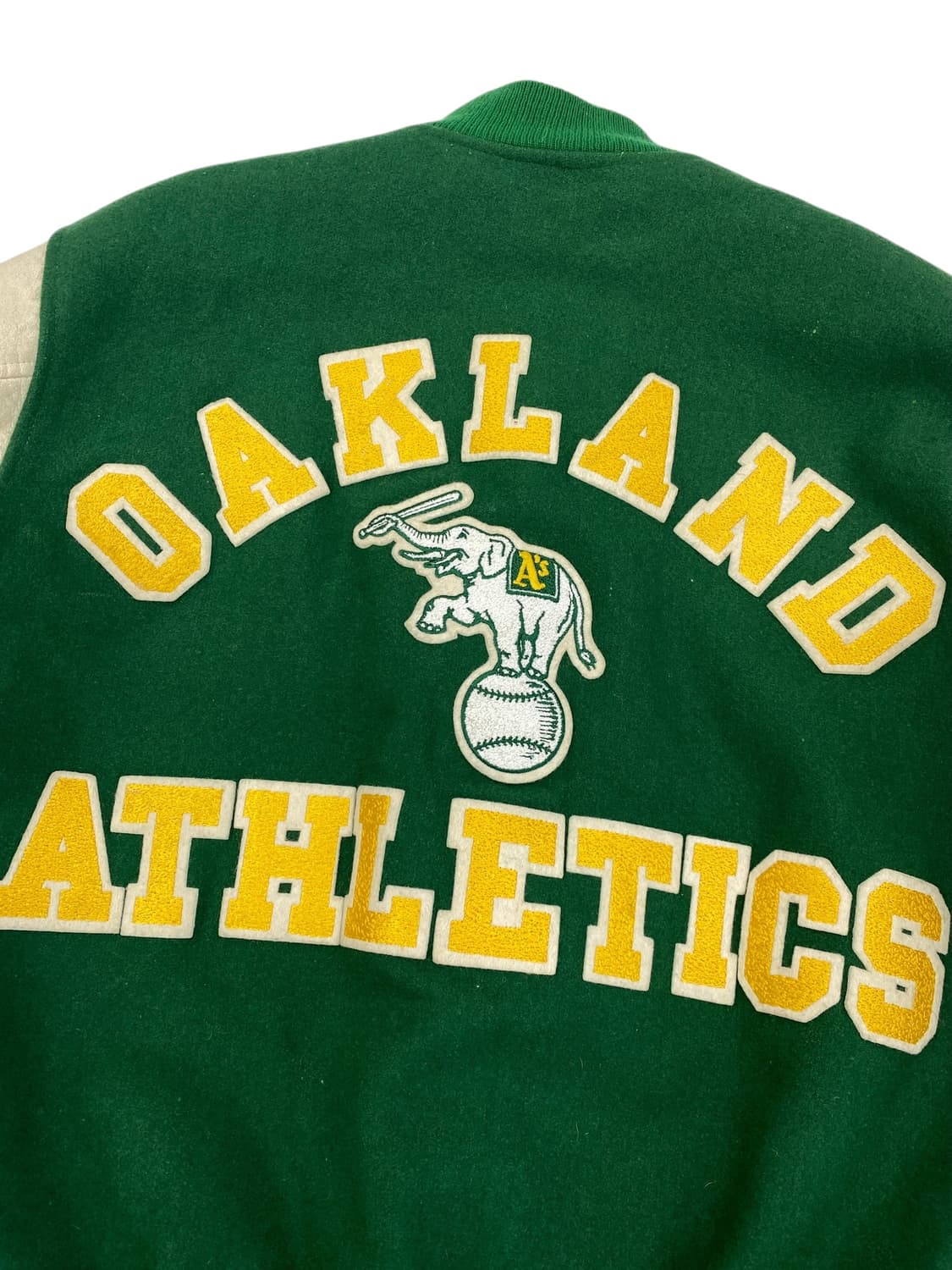80's Chalk Line 오클랜드 A's 바시티 자켓 상품이미지10