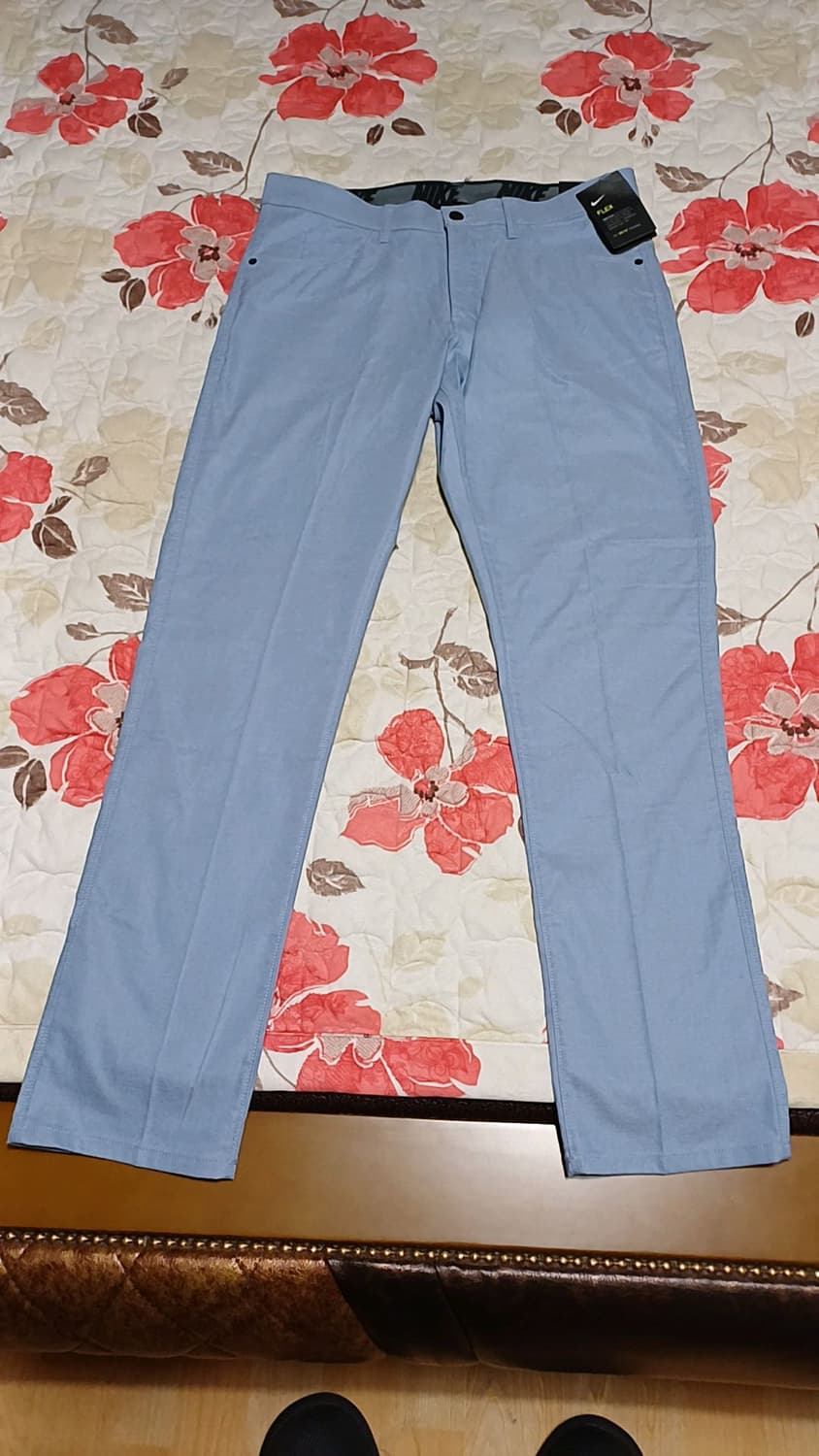 나이키골프 미사용 얇은스판면바지 실측33인치 기장107 상품이미지1