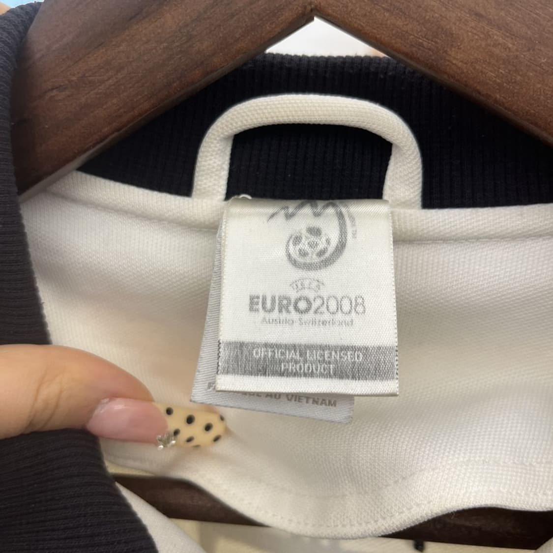 아디다스 유로 2008 독일 레트로 화이트 져지 집업 95 C09894 상품이미지5