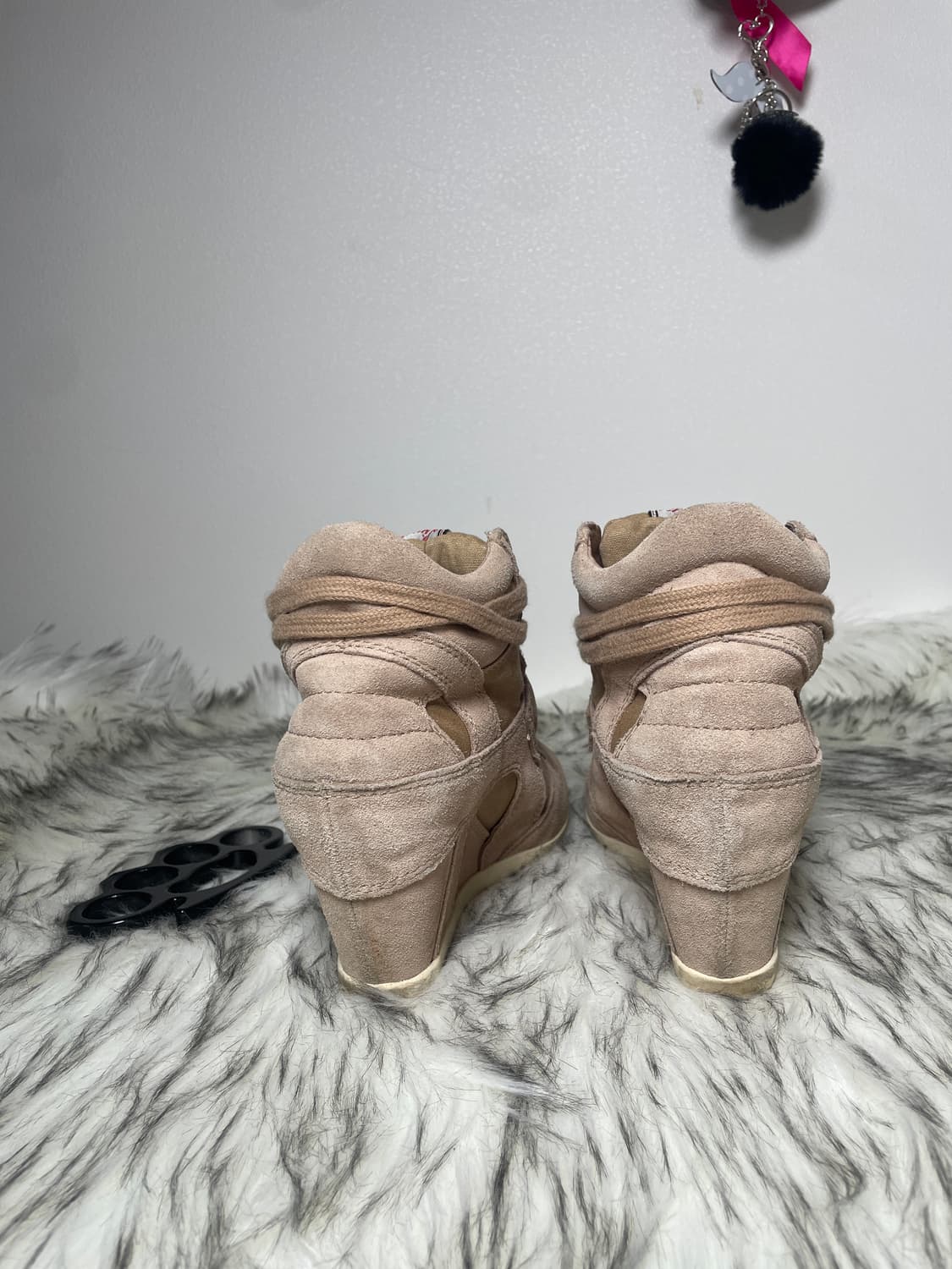 Ash 아쉬 베이지 웨지힐 스니커즈 상품이미지4