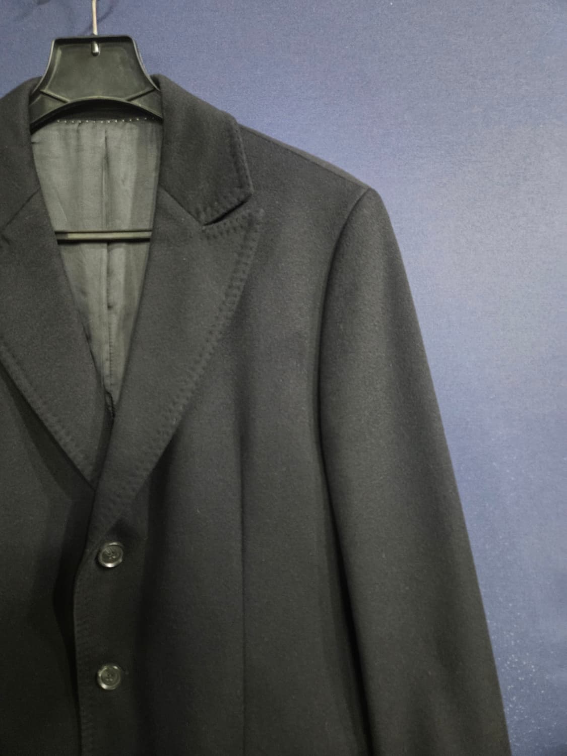 휴고보스 블랙컬러 남성 슬림핏 100 롱코트  상품이미지4