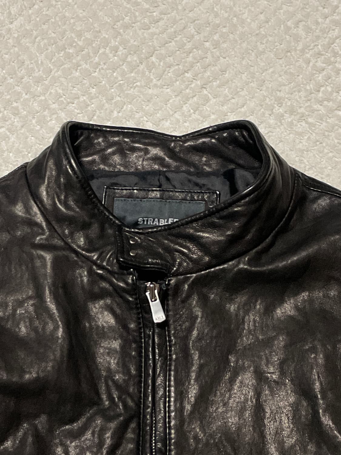 AND Z 웨스턴 무드 램스킨 양가죽 바이커 레더 자켓 상품이미지4