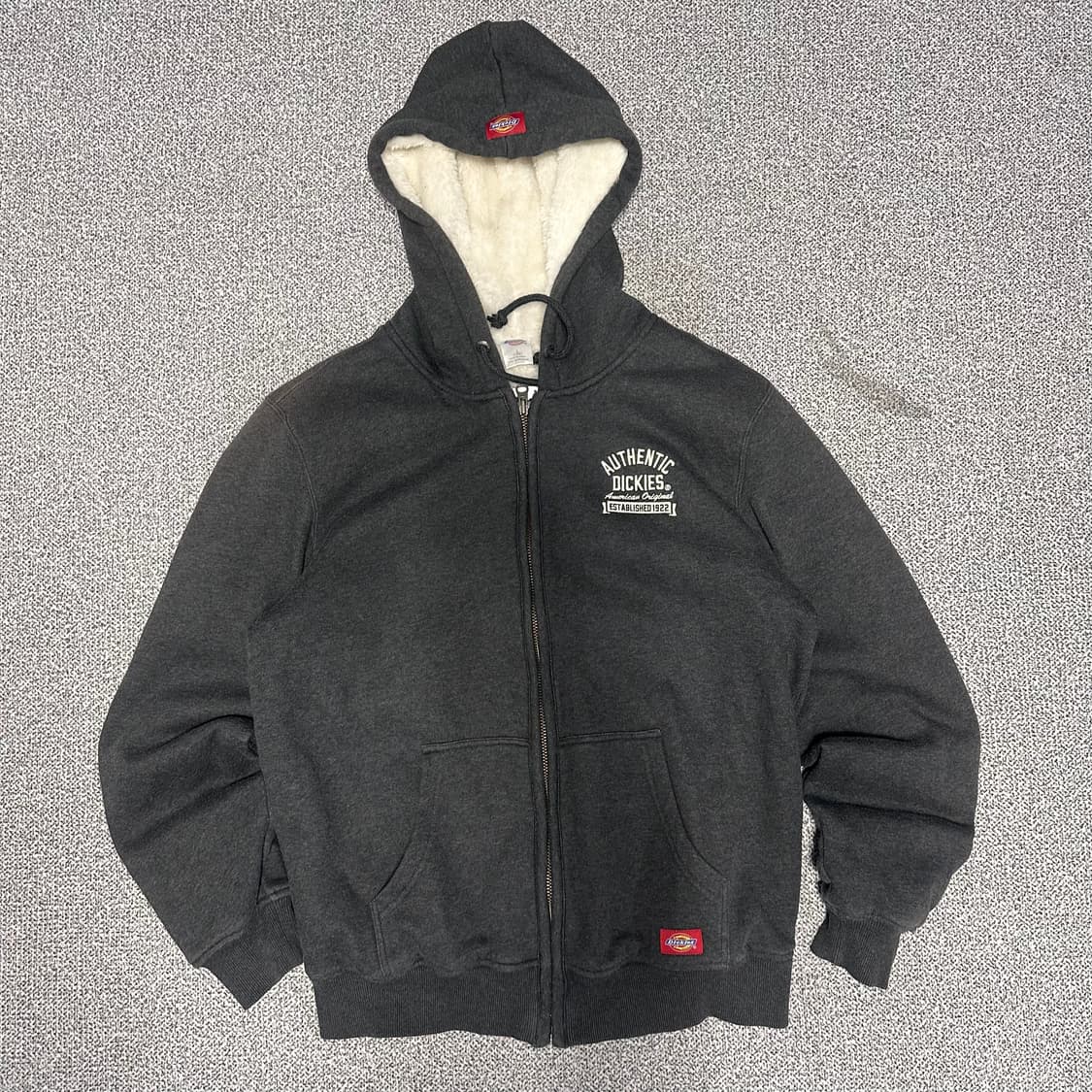 디키즈 차콜 기모 후드집업 상품이미지1