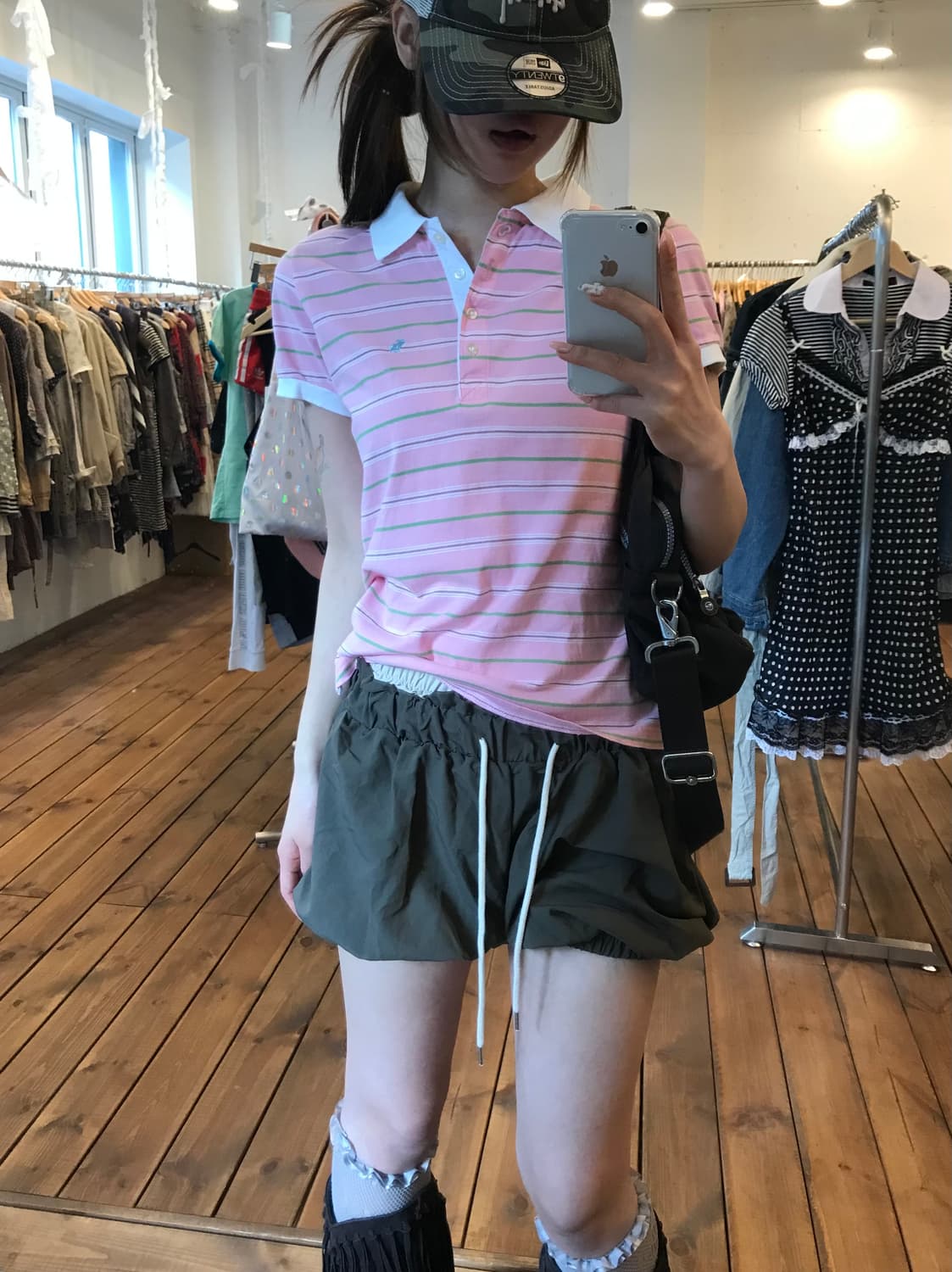 아베크롬비 핑크 단가라 카라티 상품이미지1