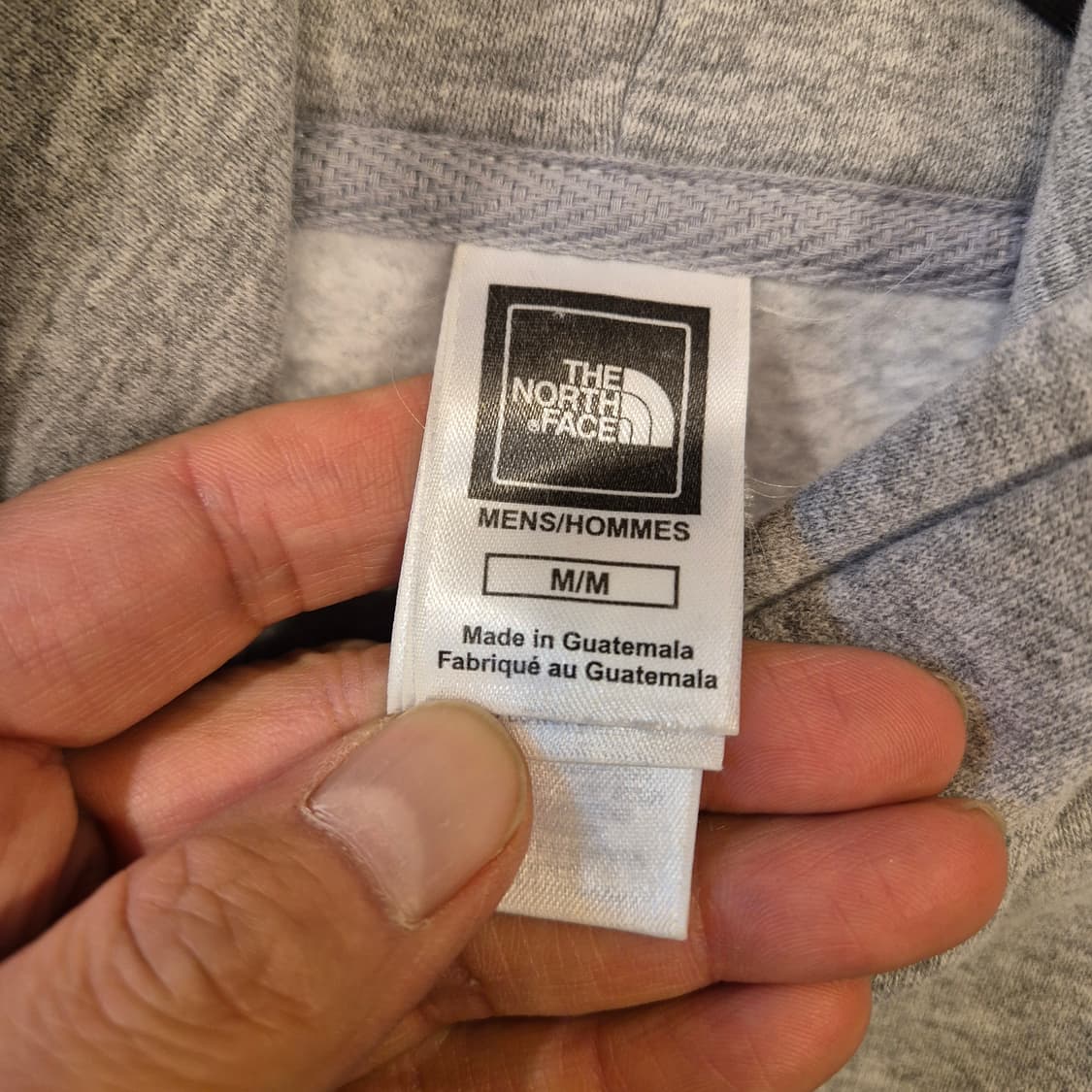 M 노스페이스 그레이 후드 상품이미지3
