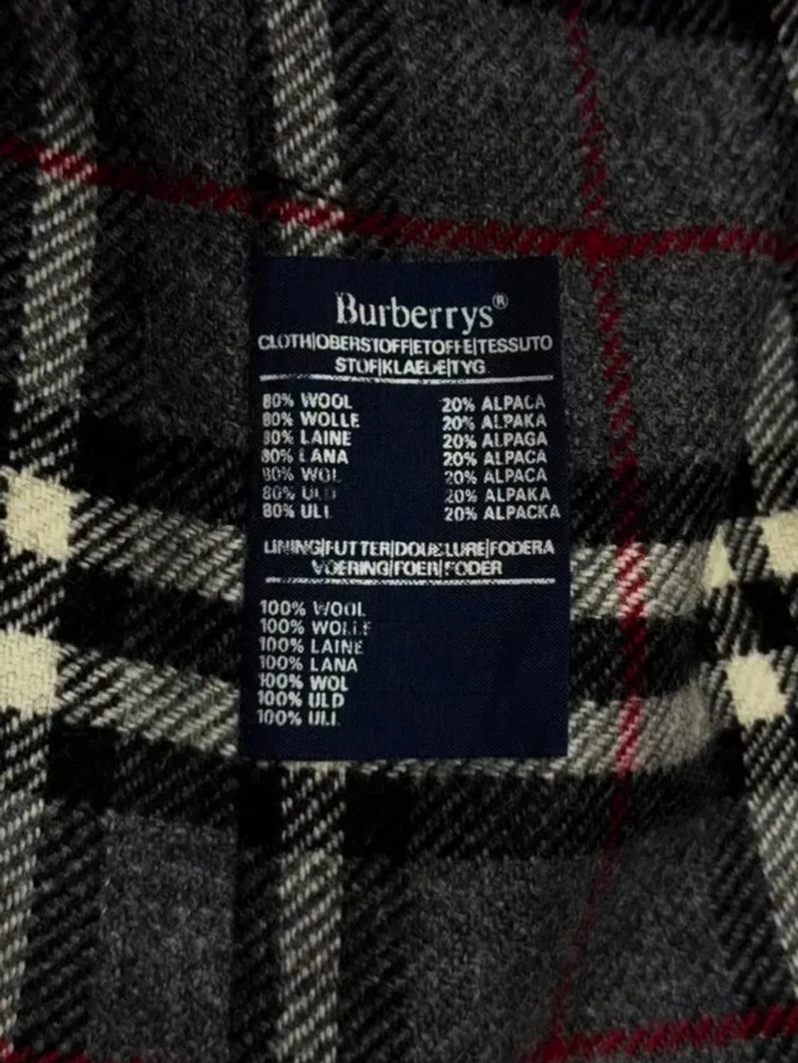 버버리 울 싱글코트 상품이미지9