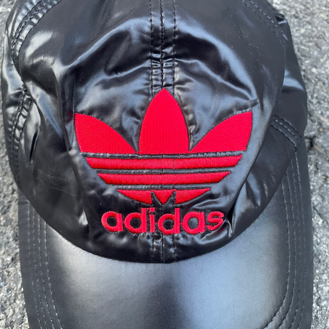 90s 아디다스 데상트 유광 빅로고 볼캡 올드스쿨 모자 OS 상품이미지2