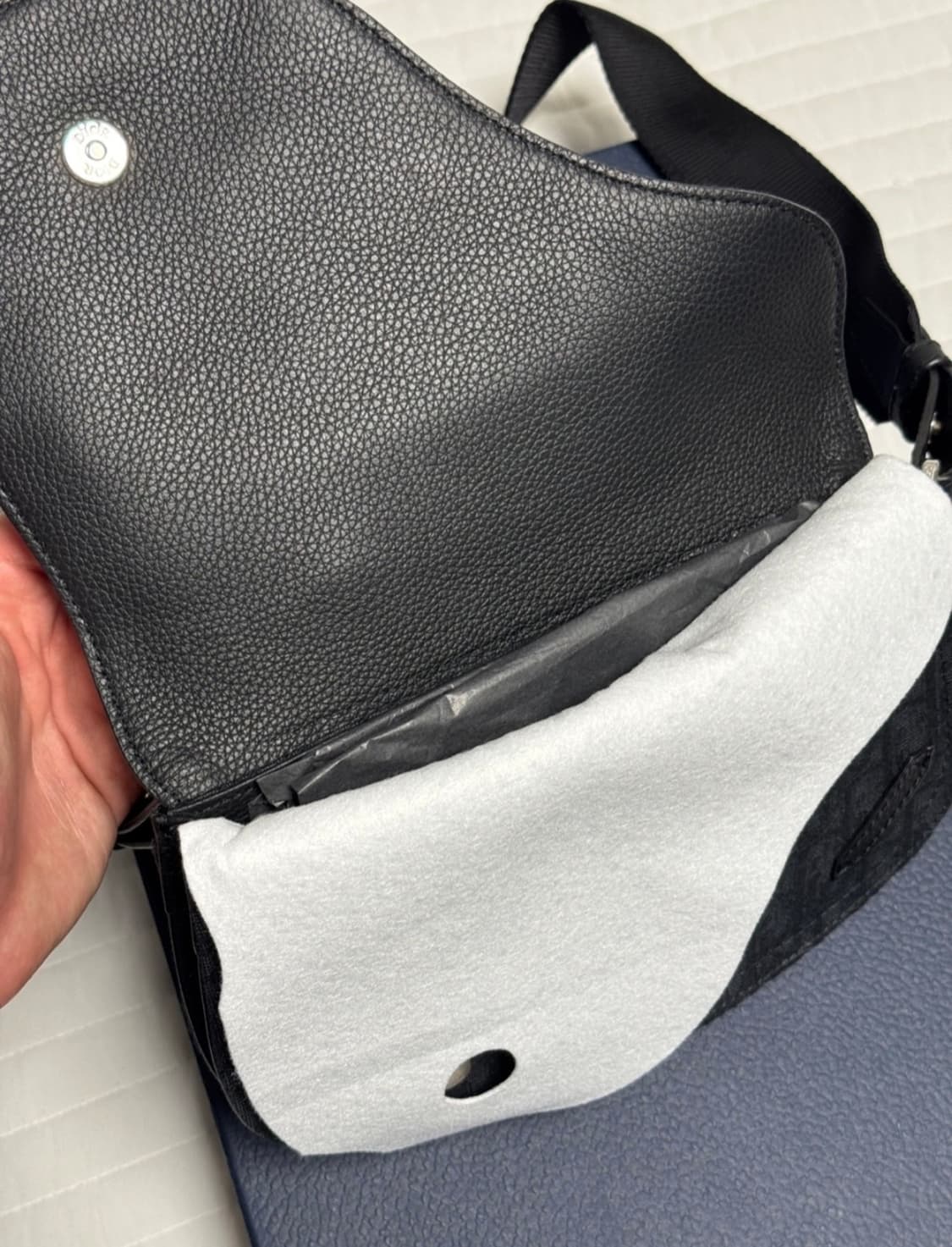 디올 새들 파우치 오블리크 맨 (거의 새상품 풀구성) 상품이미지6