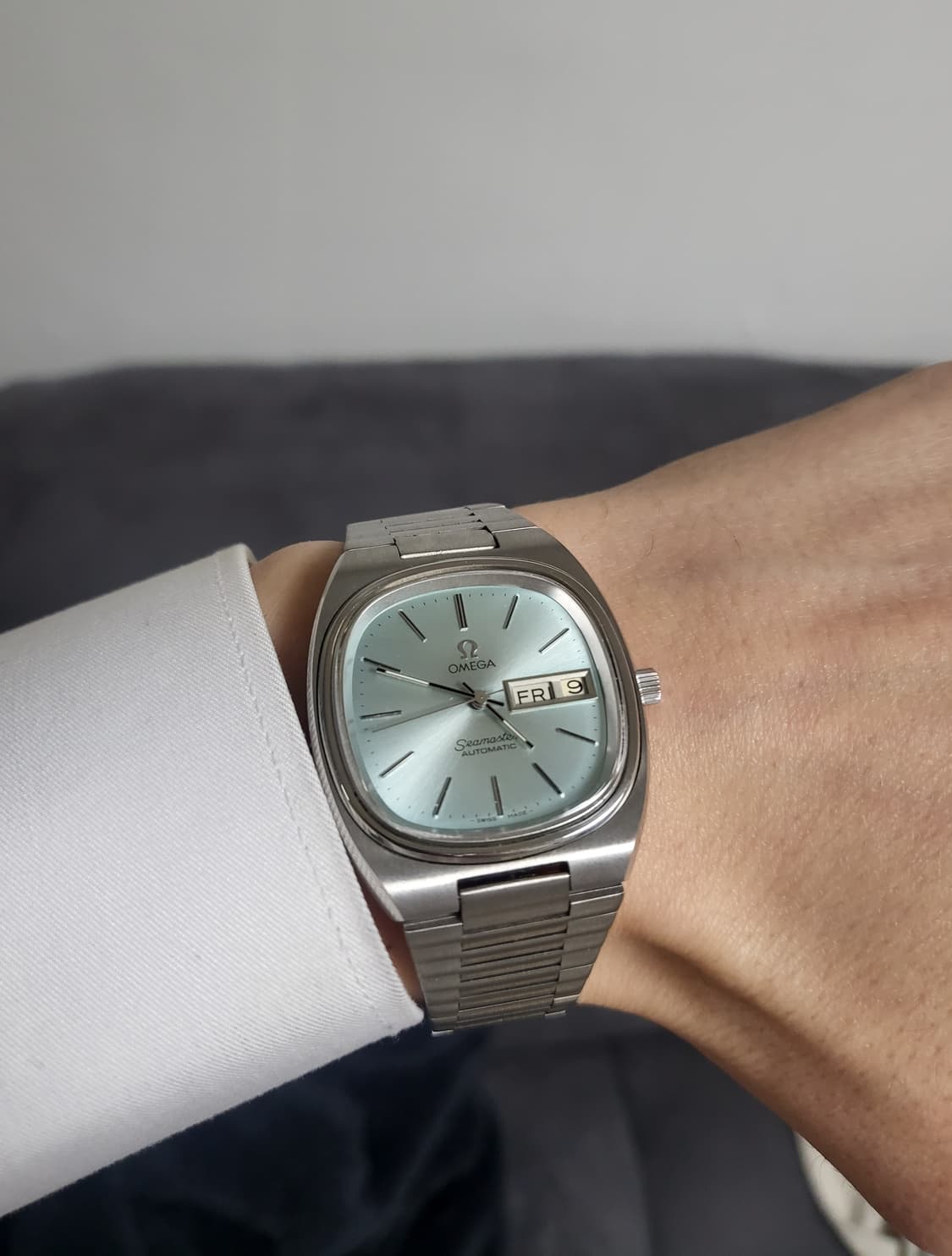 오메가 씨마스터 빈티지시계 테레비 아이스블루 상품이미지2