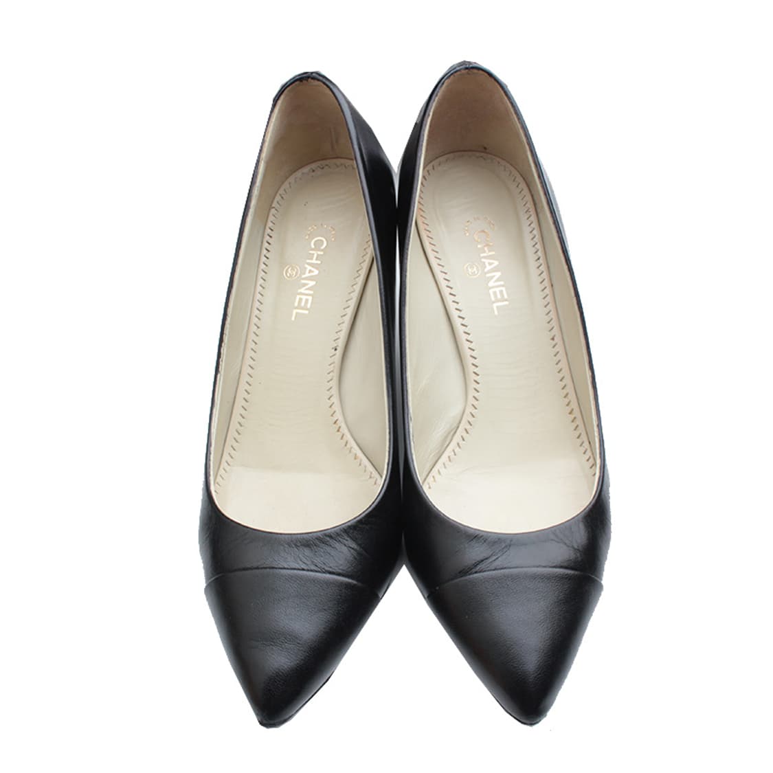 샤넬 블랙 캡토 펌프스 37반C 상품이미지2