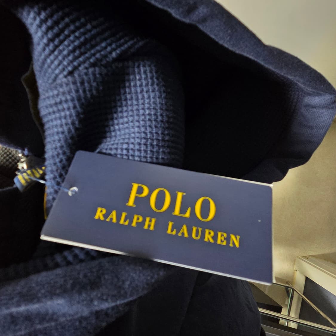 (정품/새상품) 폴로 후드집업 네이비 M 상품이미지3