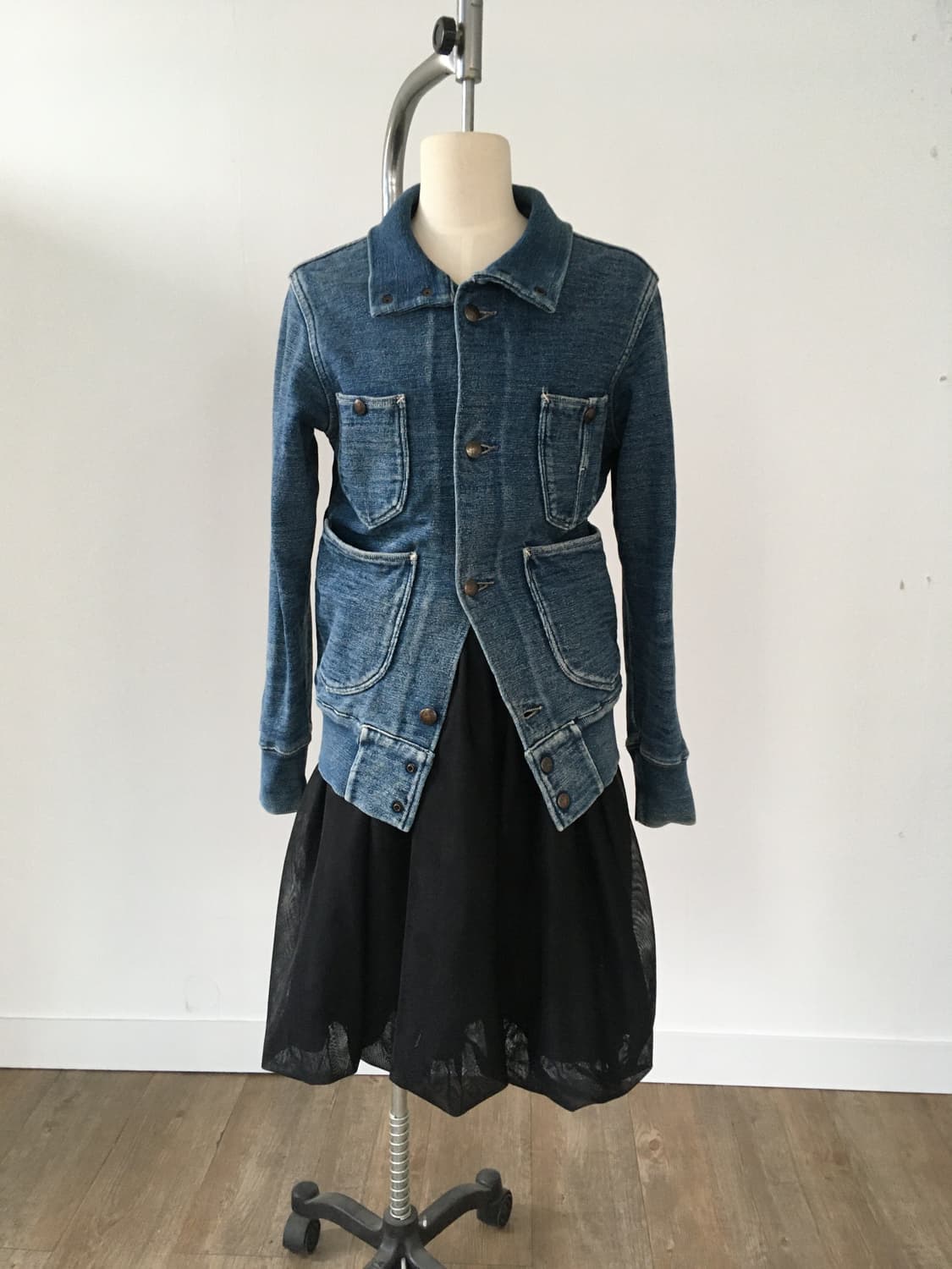 캐피탈 데님 스웻 자켓 상품이미지10