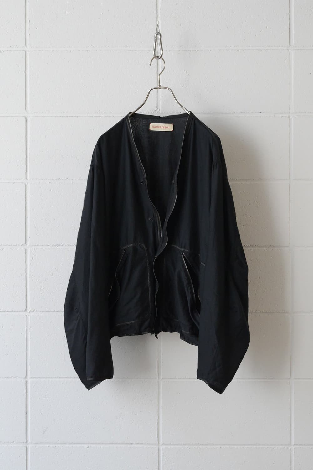 바벨오브젝트 25ss zip v jkt 2size black 상품이미지1