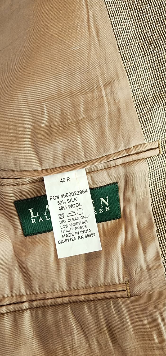 로렌랄프로렌 베이지 실크/울자켓 2XL 상품이미지10