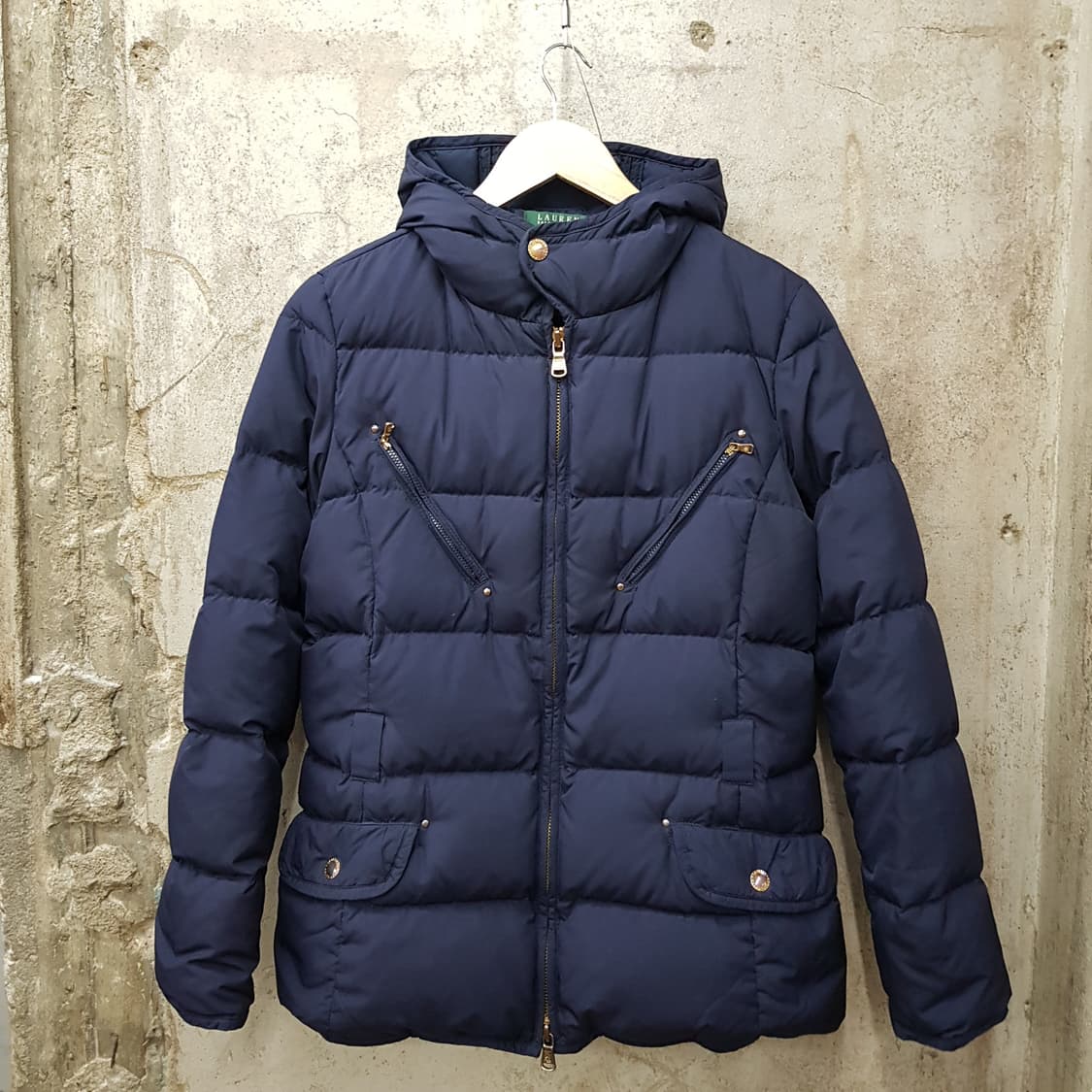 로렌랄프로렌 네이비 후드 다운 패딩 M사이즈 상품이미지1