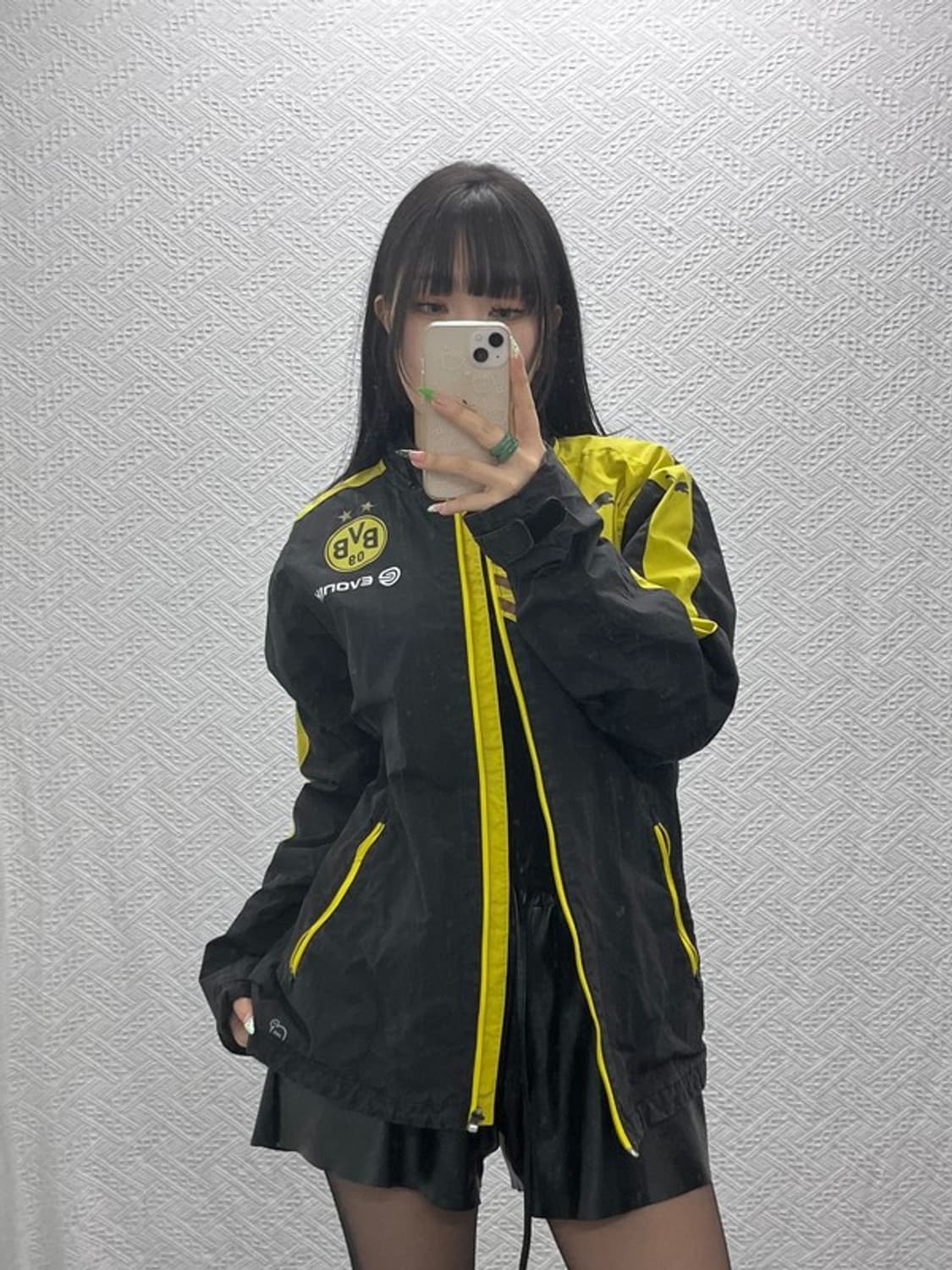 푸마 올드스쿨 보루시아 도르트문트 바람막이 자켓 L C09312 상품이미지1