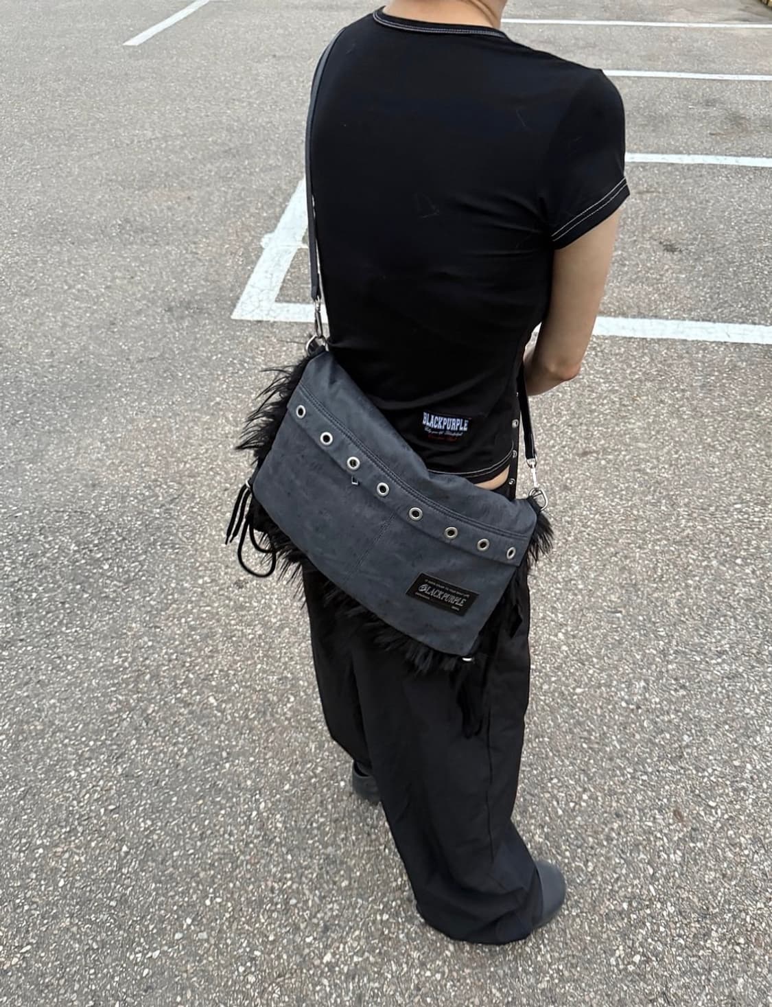 새상품) 블랙퍼플 가방, 숄더백 팝니다 상품이미지6