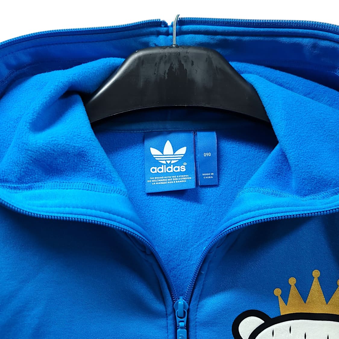 [90] 아디다스 오리지널 블루 기모 니고베어 후드집업 져지 상품이미지9