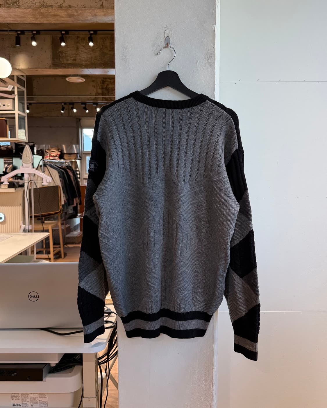 크리스찬 디올 몬슈어 스포츠 블랙 아가일패턴 니트  상품이미지7