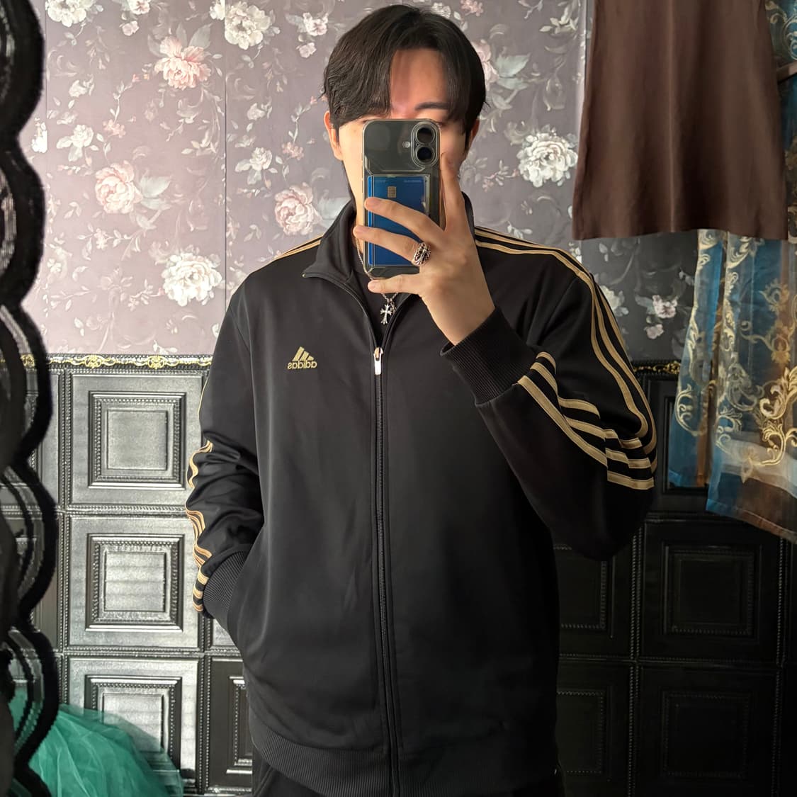 a128) 아디다스 빅로고 져지 자켓 상품이미지1