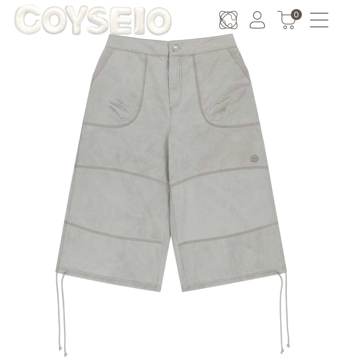 (새상품) 코이세이오 지그재그 팬츠 아이스베이지 1사이즈 상품이미지1