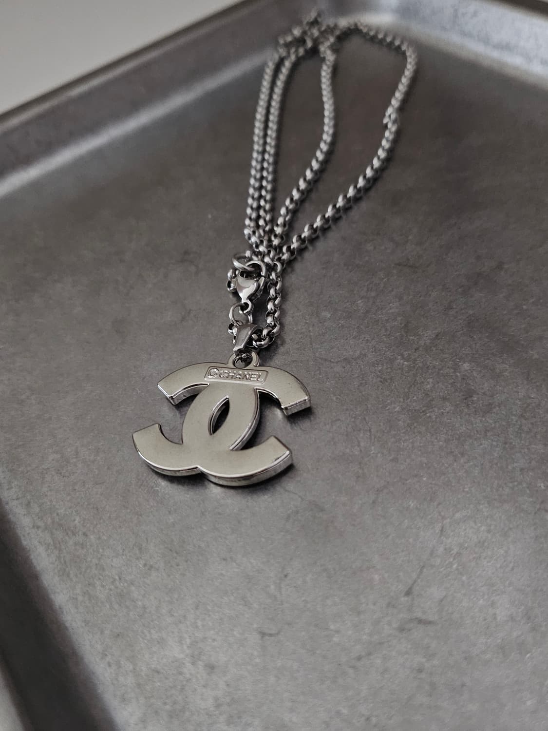 68 샤넬 빈티지 정품 목걸이 업사이클링 써지컬체인 상품이미지2