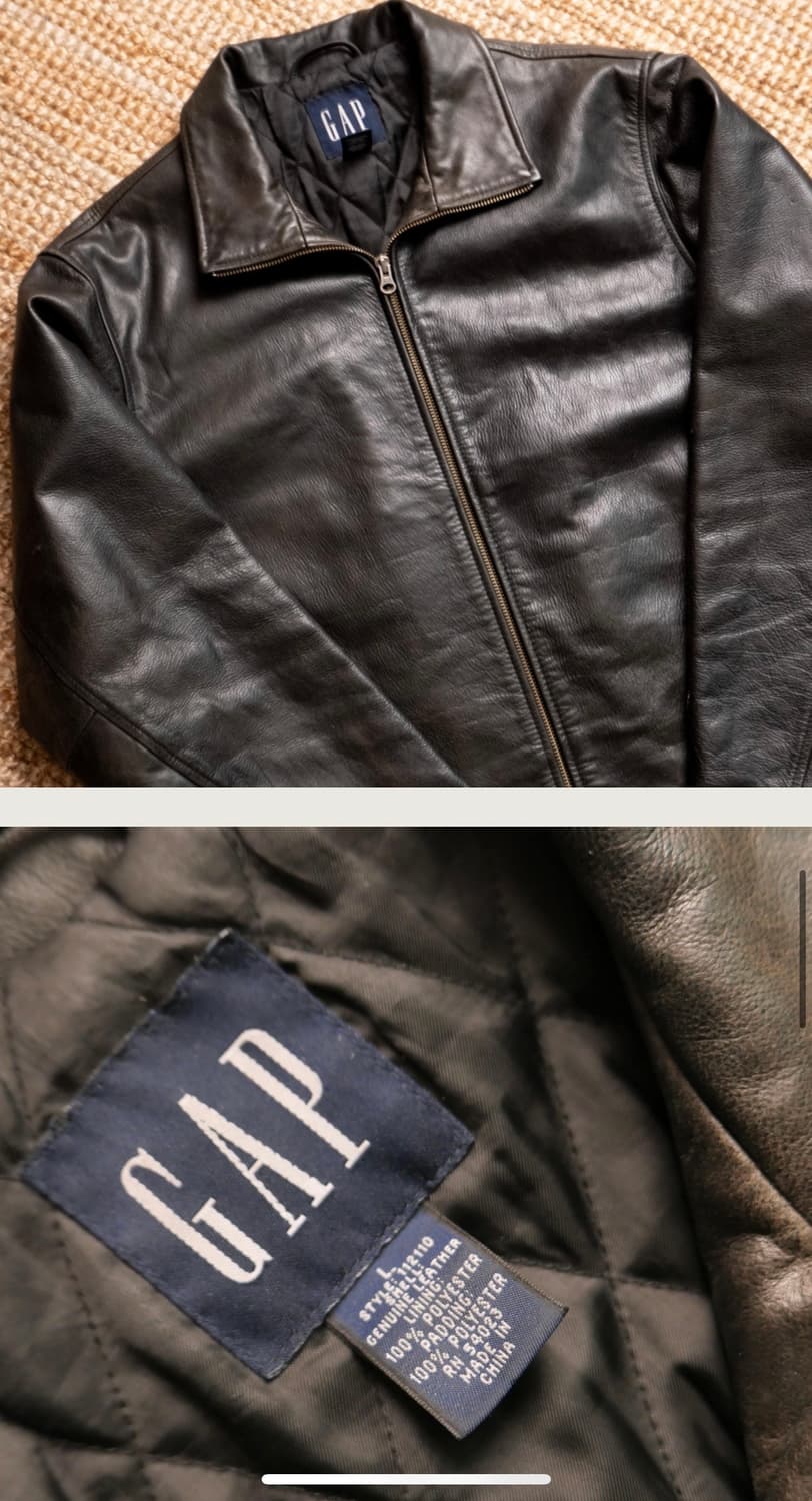 90s 갭 레더자켓 GAP Leather Jacket 상품이미지5