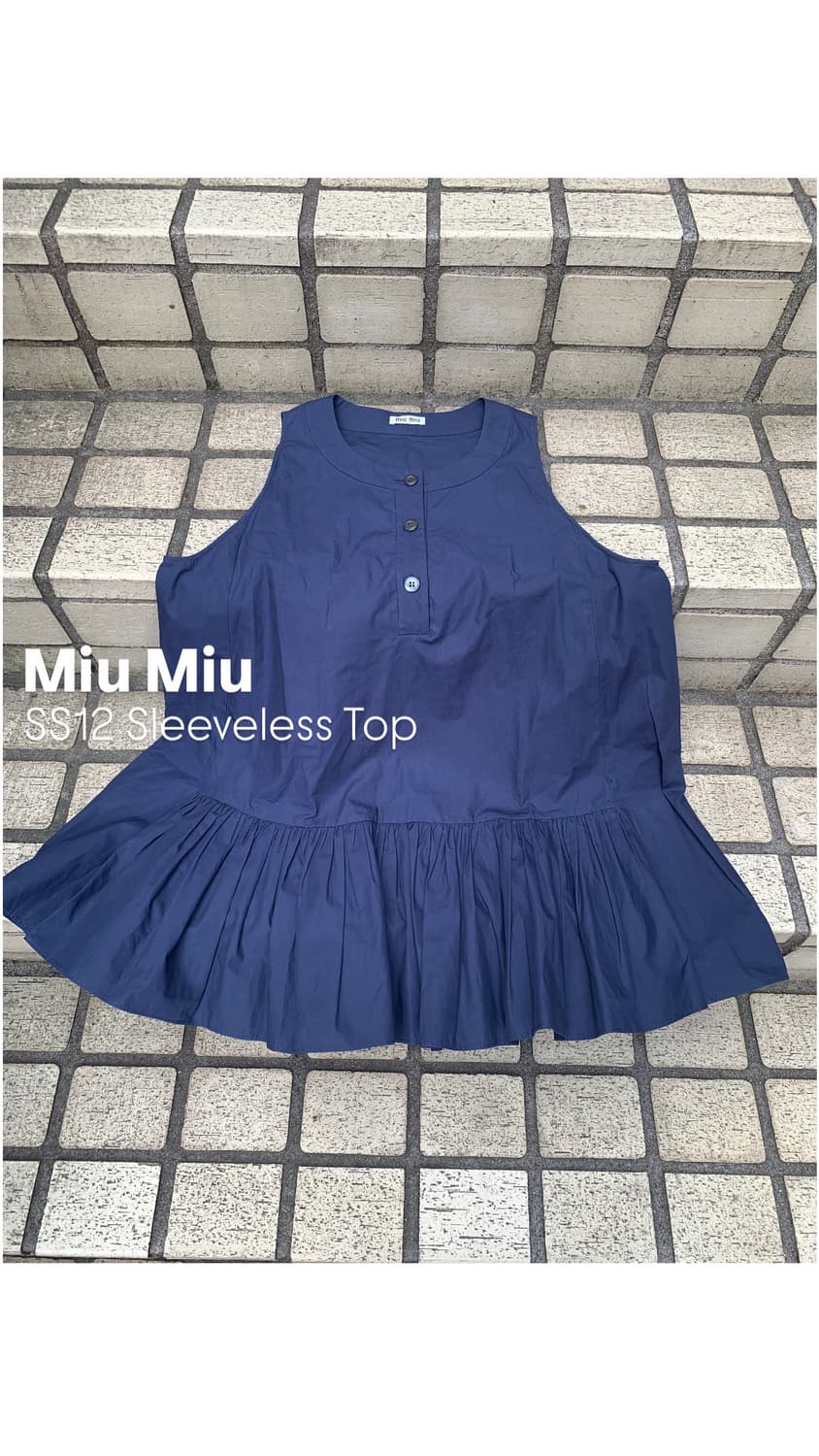 SS12 Miu Miu Sleeveless Top  상품이미지2
