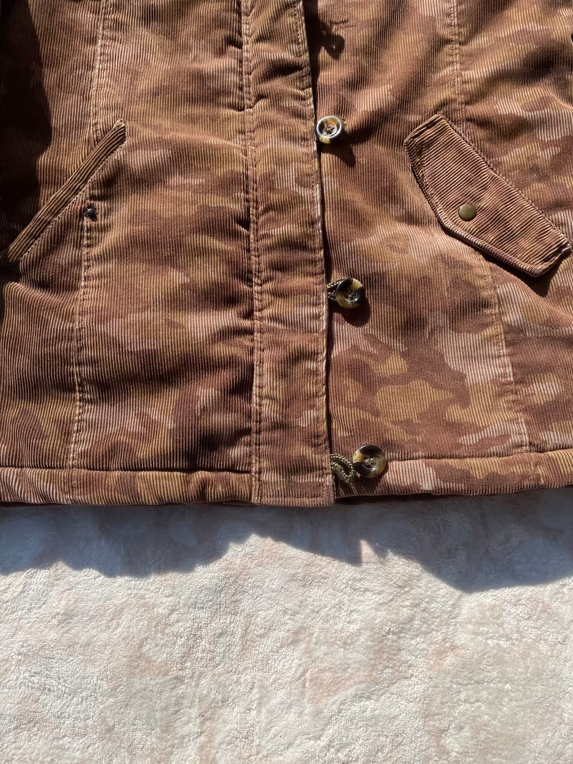 하와이안 코듀로이 브라운 카모 필드자켓 상품이미지4