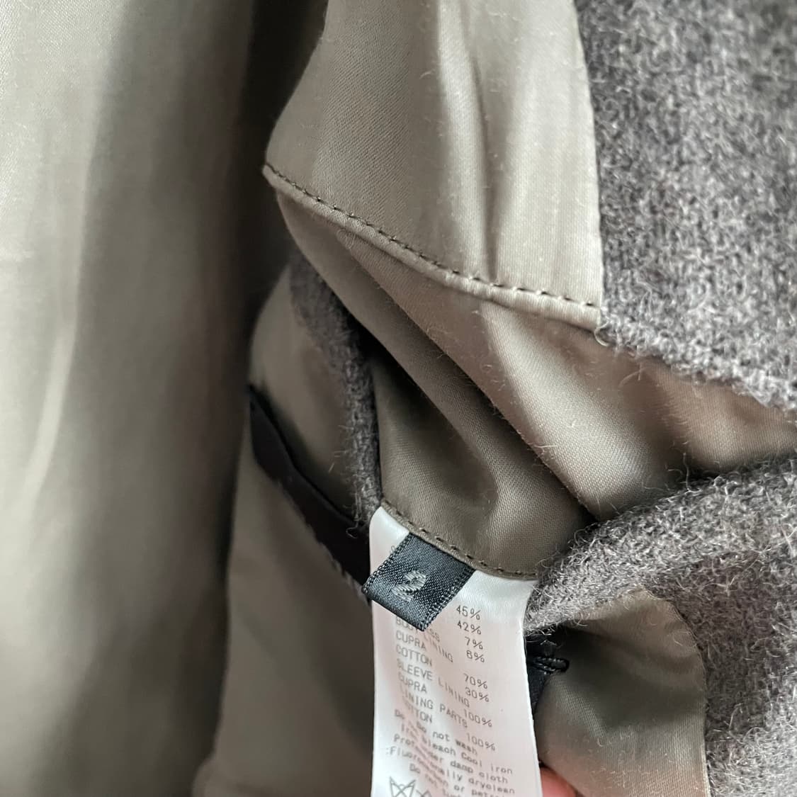 카즈유키쿠마가이 숏 더플코트 상품이미지8