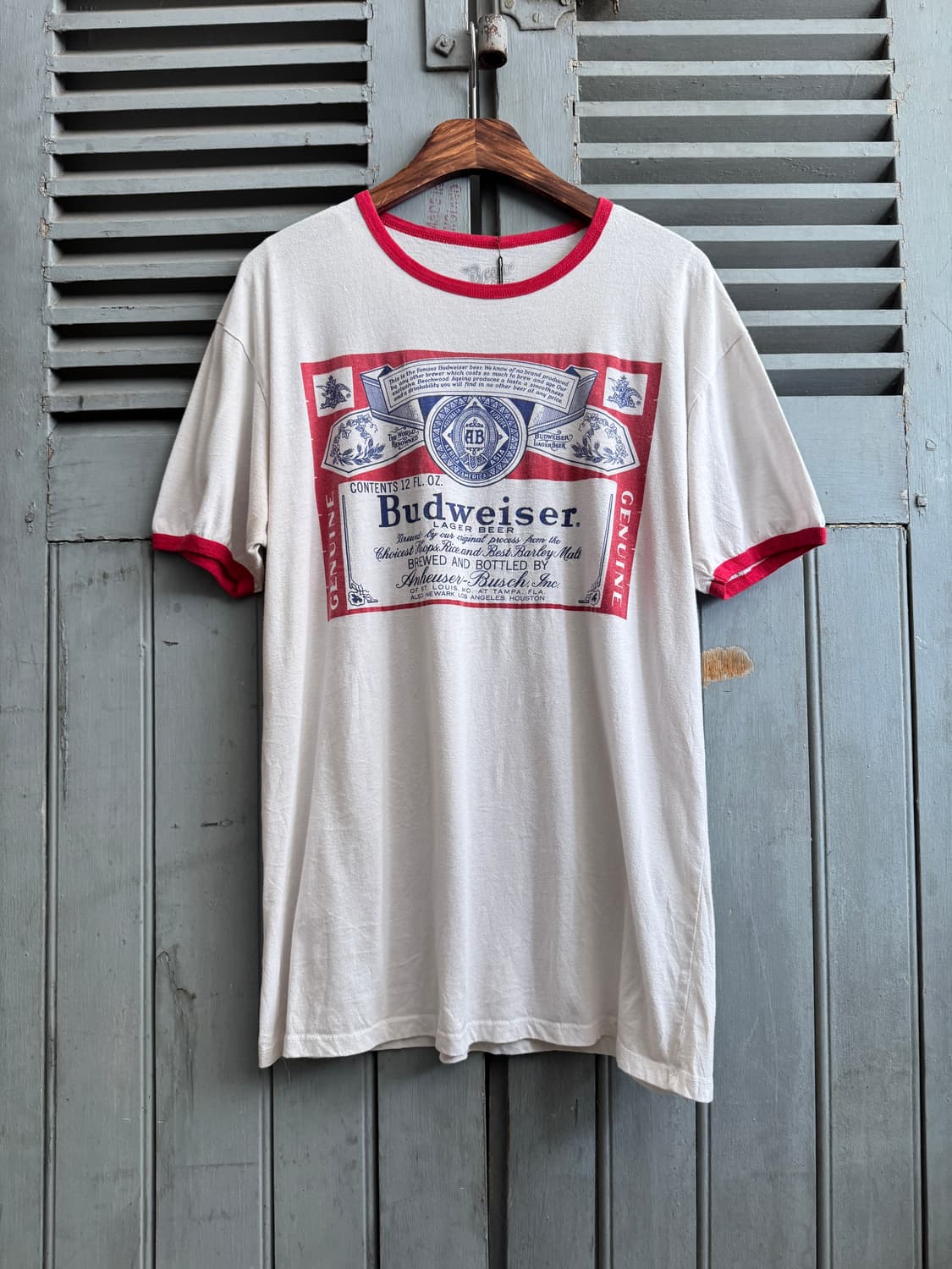 [L]Made in USA 버드와이저 프로모 링거 티셔츠 상품이미지2