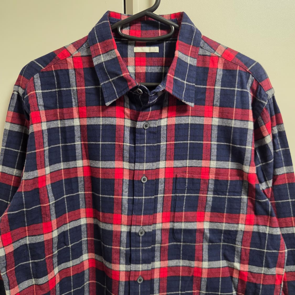 GU 재팬 플란넬 체크 셔츠 L(100) 상품이미지2
