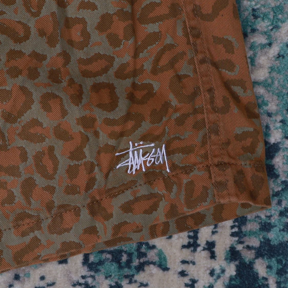 STUSSY 스투시 레오파드 코튼 쇼츠 반바지 L 상품이미지2