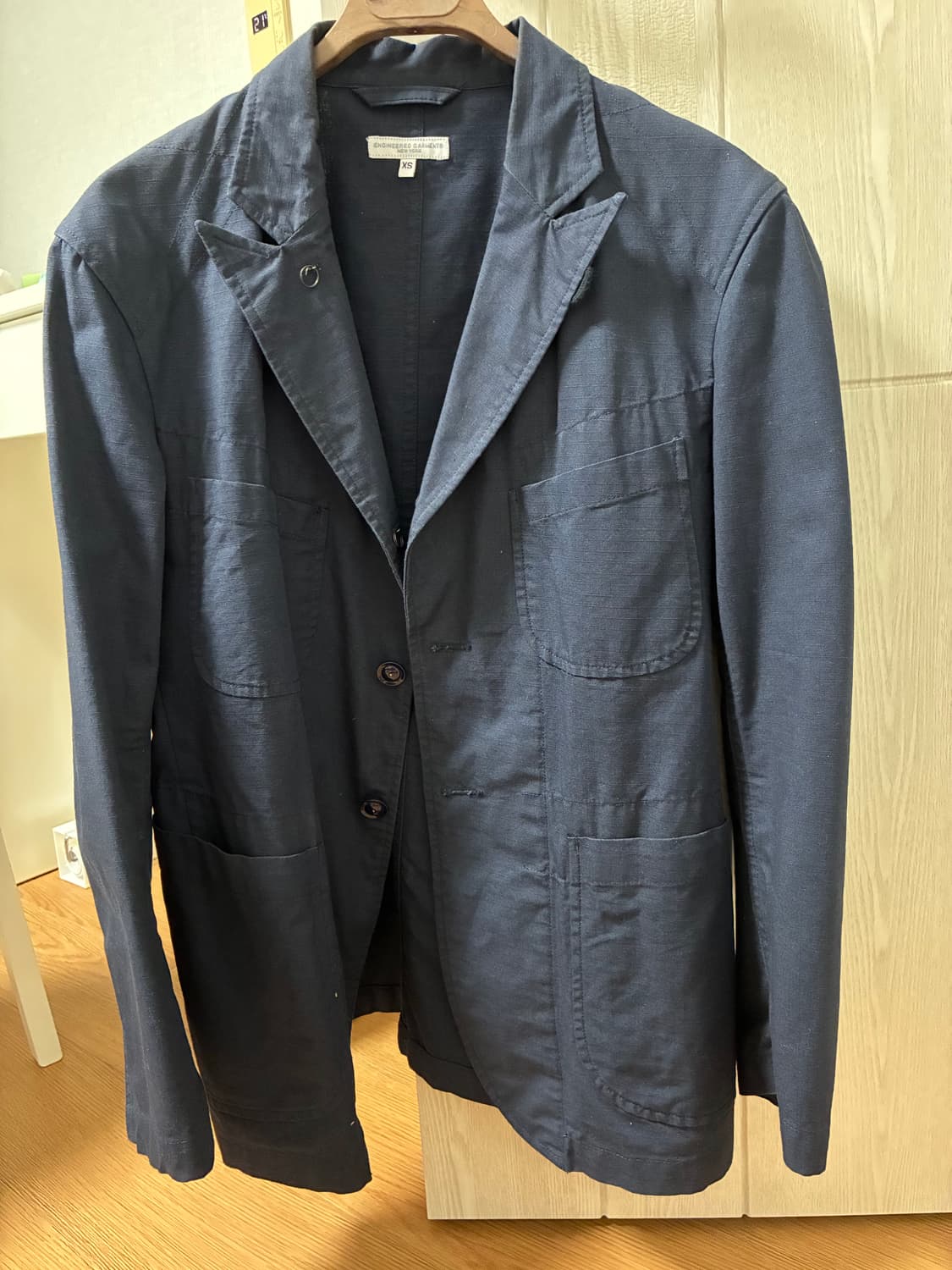 [xs] 엔지니어드 가먼츠 베드포드 코튼 립스탑 네이비 상품이미지1