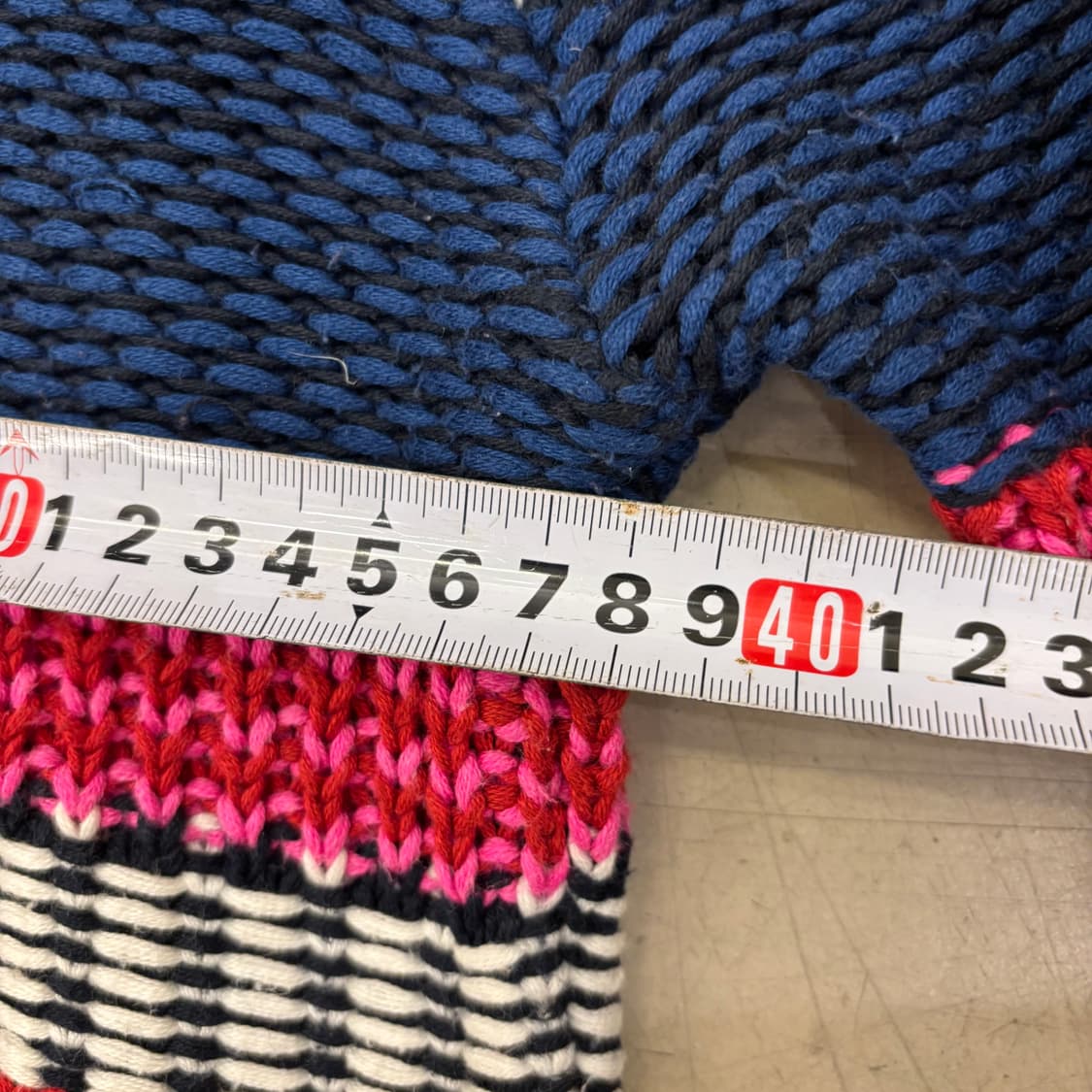 타미힐피거 배색 패턴 니트 상품이미지5