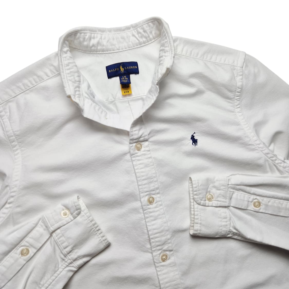 [L(14-16)] 폴로 랄프로렌 옥스포드 셔츠 화이트 상품이미지1