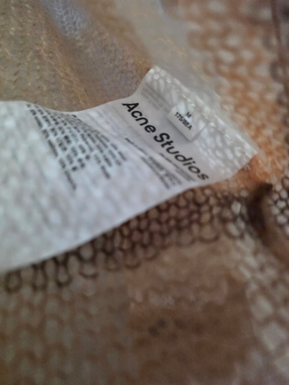 정품 새제품 아크네스튜디오 여리여리 얇은 시스루 니트 m사이즈 상품이미지9